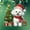 Bichon Frise Ornament, variant on Funny Alaskan Malamute Shaped Christmas Ornament, Personalized Year Name Ornament Gift for Alaskan Malamute Dog Dad/Dog Mom, Custom Puppy Wearing Santa Hat Ornaments Gift for Christmas Anniversary