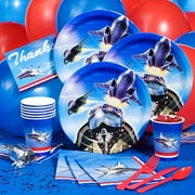 Angle View: Fighter Pilot Birthday Party Pack for 8