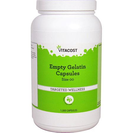 Empty Gelatin Capsules Size 00 -- 1000 Capsules