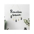 thumbnail image 2 of Ramadan Wooden Hanging Plaque Sign Lantern Pendant Ornament Wall DIY Home Decoration for Eid Ramadan, 2 of 8