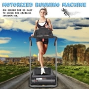 Home Exercise Equipment 800W Treadmill Motorized Running Machine W/ Phone Tablet Holder