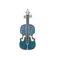 thumbnail image 5 of Yesbay Violin Pin Badge Rhinestone Violin Brooch Metal Lapel Pins Stunning Miniature Brooch for Women Men Clothes Hats Badges Jewelry Accessories, 5 of 8