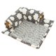 thumbnail image 5 of Túnel de gato y juguete de cama juguete interactivo con juguete de pelota de juego cómodo desmontable cabaña de juego para mascotas accesorios gatito talla L gris, 5 of 8