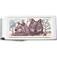 thumbnail image 1 of Fashion Barlow Designs Color Wolf Portrait Hinged Money Clip (2 X 1) Made In China gm12253, 1 of 4