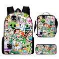 thumbnail image 1 of Paquete De Tres Piezas Estuche Para Lápices Bolsa Escolar Patrón De Dibujos Animados Para Televisión Mochila Para Estudiantes De Primaria Y Secundaria, 1 of 1
