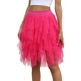 thumbnail image 2 of NordicNest Tulle Skirts for Women Short Fairy Skirt Tutu A-Line Mesh Layered Spring Skirts Summer Skirts, 2 of 4