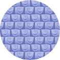 thumbnail image 1 of Ahgly Company Indoor Round Patterned Pastel Blue Area Rugs, 8' Round, 1 of 6