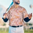 thumbnail image 4 of Fotbe Beautiful Fox Baseball Jersey Shirt for Men and Women, Casual Short Sleeves Button Down T-Shirt-X-Large, 4 of 9