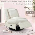 thumbnail image 2 of Aukfa 360 Swivel Rocker Glider Recliner Chair for Living Room Nursery, Thick Pad, Corduroy, Beige, 2 of 9