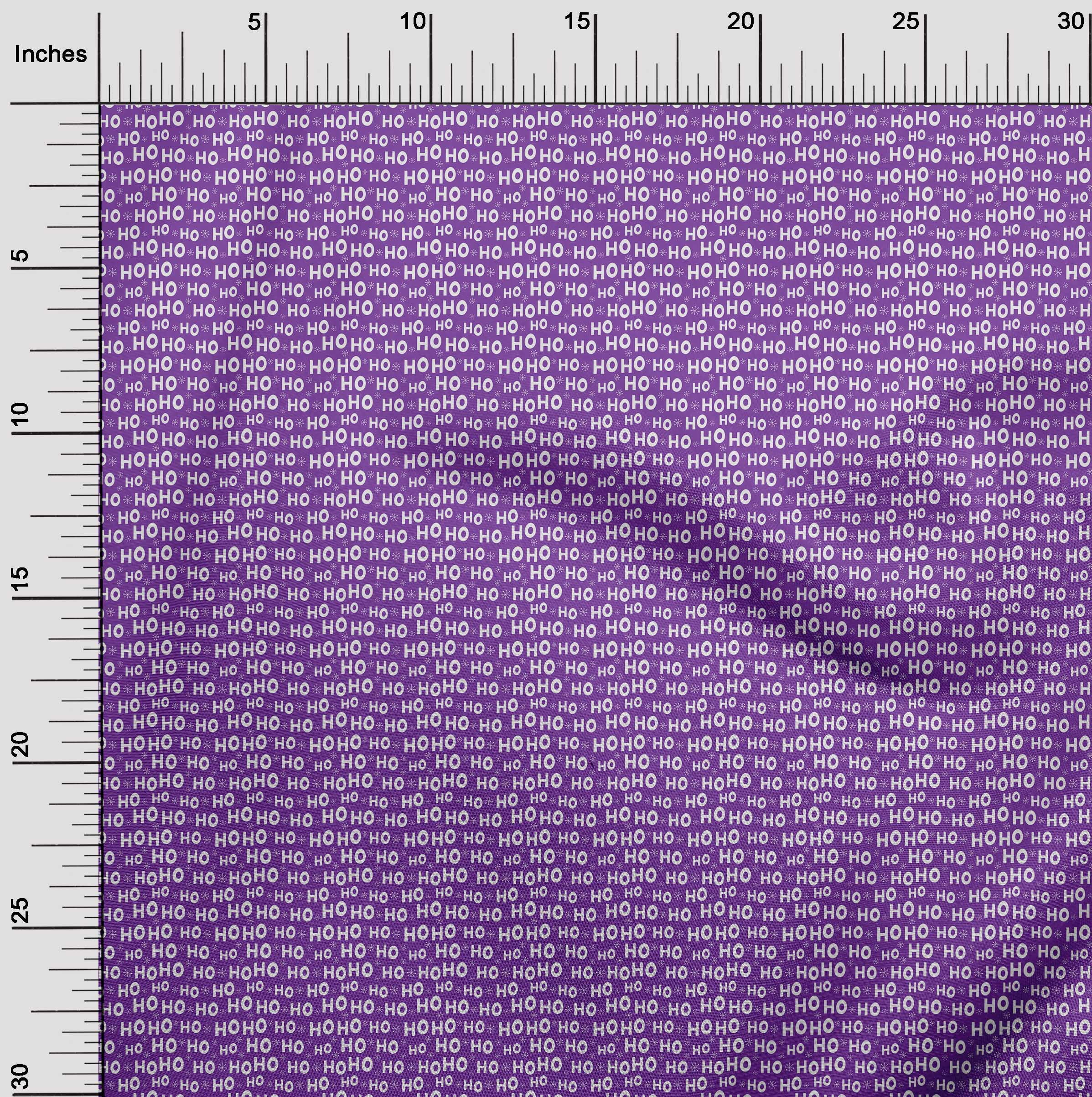 oneOone Polyester Spandex Purple Fabric Christmas Craft Projects Decor Fabric Printed By The Yard 56 Inch Wide