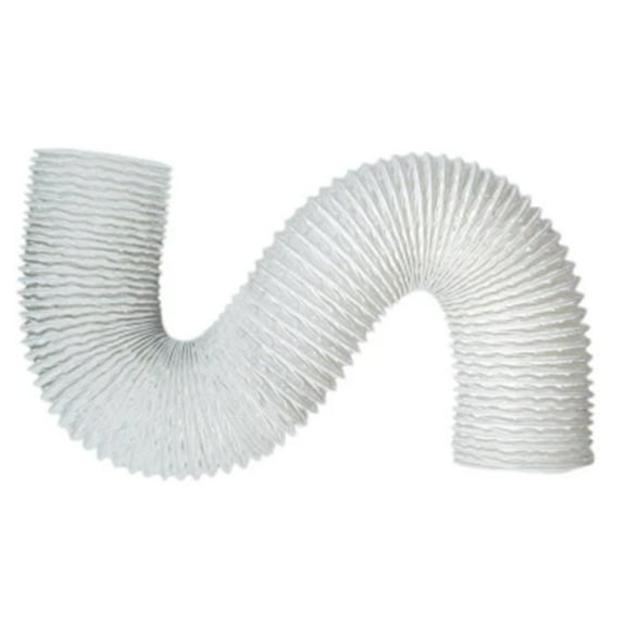 Builder's Best 4" x 50' Vinyl Hose Standard Duct Tubing for Bathroom Fans, White