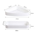 thumbnail image 7 of Travelwant Shower Corner Shelf Caddy Shower Organizer Corner No Drill Shower Storage Rust Proof Bathroom Corner Wall Shelf Shampoo Holder, 7 of 7