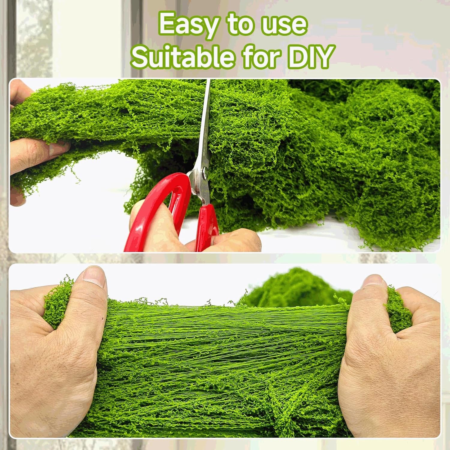 Artificial Moss for Potted Plants, Crafts, Fairy Garden Decor, DIY, Model Making, Walls, Glass Containers