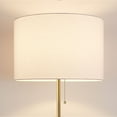 thumbnail image 5 of KAWOTI 64.5'' Adjustable Height Floor Lamp for Living Room Office, Modern Standing Floor Lamp with Pull-Chain Switch, Antique Brass, 5 of 7
