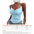 thumbnail image 5 of Camisa sin mangas con tirantes finos, camiseta sin mangas de color liso profundo y corte entallado para mujer, camisola con escote en V profundo optimizada para la excelencia, 5 of 5