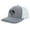 Heather Grey/White, variant on Diamond Mountain Scene Sun and Moon Outdoors Forest Embroidered Mesh Back Trucker Hat, Heather Grey/White