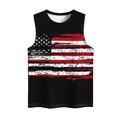thumbnail image 4 of Lopecy-Sta Womens Tank Tops Crew Neck American Flag Print Sleeveless Tops Casual Patriotic Tees, 4 of 4