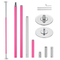 Yescom 11.7 Ft Static Spinning Dancing Pole Kit 45mm Silicone Party Club Exercise Pink