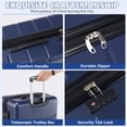 thumbnail image 5 of GIANNA 28 Inch Hardside Luggage, Expandable Rolling Luggage with TSA Lock and Spinner Wheels, Blue, 5 of 8