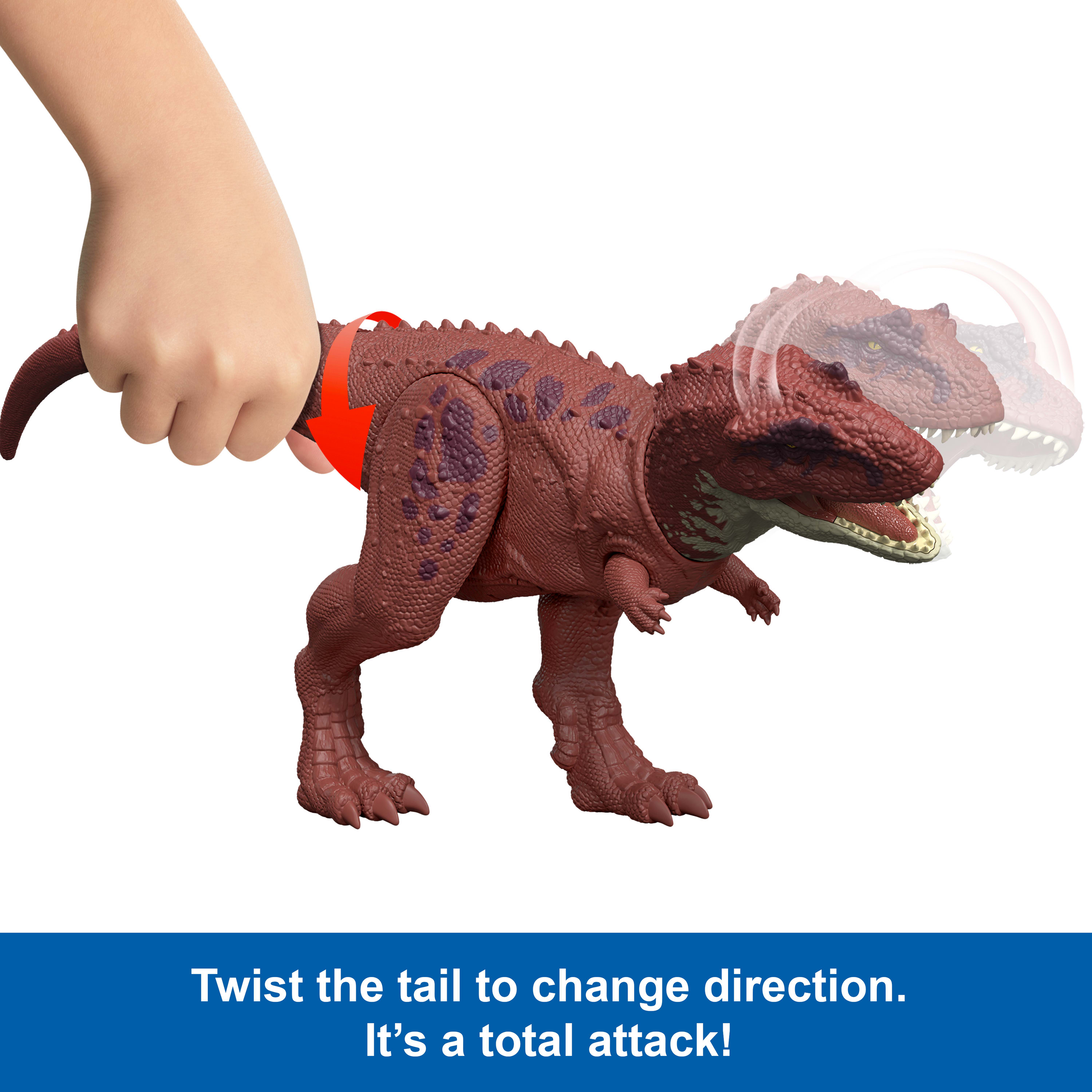 Jurassic World Rebirth Wild Roar Aucasaurus Toy photo 3