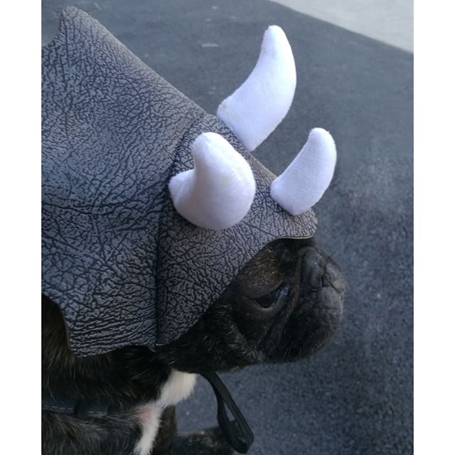 Ropa de cosplay, sombreros para mascotas Triceratops Mascota Sombreros para mascotas Ropa para mascotas Lograr más