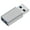 A male to A female-silver, variant on MultiDevice Compatible Data Isolation Adapter Metal Data Blockers Prevents Hacking in Shared Workspaces Travel Friendly