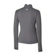 thumbnail image 3 of Women's Cutter & Buck  Gray D.C. United Traverse Stretch Eco Quarter-Zip Top, 3 of 3