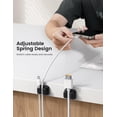 thumbnail image 3 of Cord Organizer Spring Clip Holder - [1 Small Clip Hold 3 Cords] Desk Cable Management Clip Holder, Adhesive Phone Charger Wire Keeper for Desk Nightstand Office Car, Desk Accessories, 3Pcs, 3 of 13