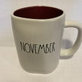 thumbnail image 3 of Rae Dunn NOVEMBER Mug - Maroon inside - HALLOWEEN - Ceramic, 3 of 4