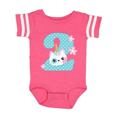 

Inktastic Unicorn Kitty 2nd Birthday Gift Baby Girl Bodysuit