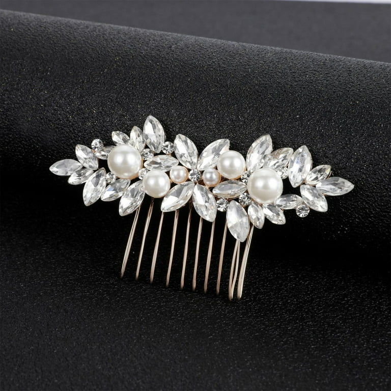 Pearl and deals diamond hair comb