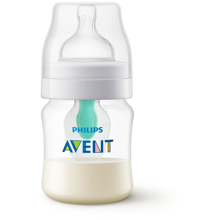 Avent - 1pk Anti-Colic Baby Bottle with Airfree Vent, 4oz, Clear