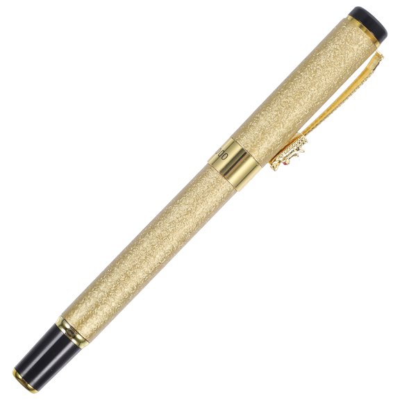 Golden Fountain Pen for Home Use Sturdy Iraurita Material Compact Lightweight and Comfortable to