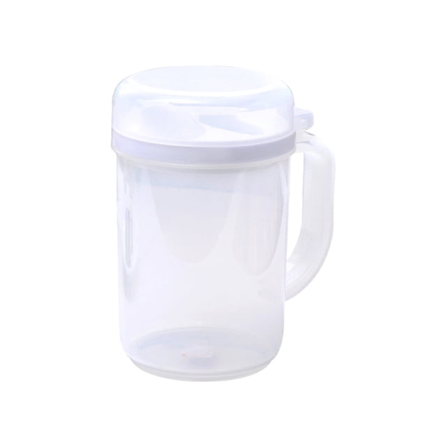 Olive Oil Dispenser,Auto Flip Olive Oil Dispenser Bottle 22Oz Leakproof Condiment Container with Stopper Non-Drip Spout Non-Slip Handle for Kitchen Cooking White,Olive Oil Dispenser Bottle
