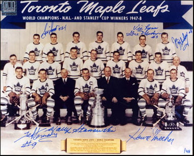 toronto maple leafs team signed jersey