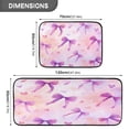 thumbnail image 3 of 2-Piece Kitchen Rugs Set Non-Slip Mats Carpet Floor for Kitchen, Bathroom (19.7"x27.6" & 19.7"x47.2") Watercolor Purple Bows, 3 of 7