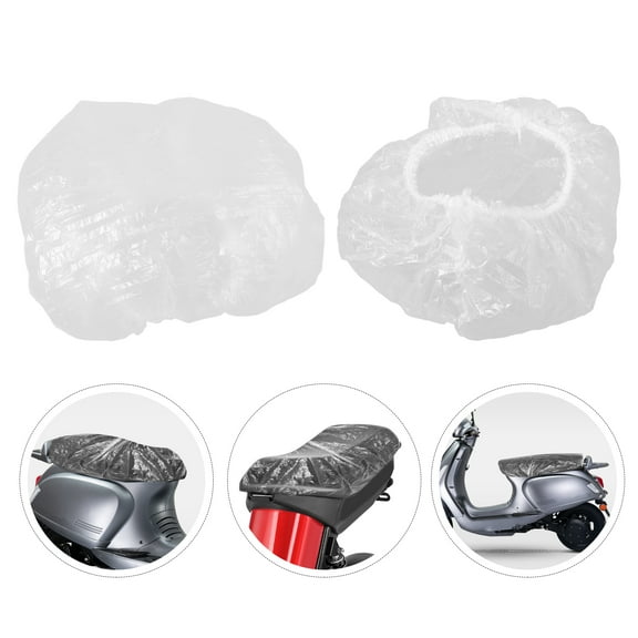 LEXSOMEO 100pcs Scooter Seat Covers Adult Moped Seat Rain Covers Replacement Plastic Covers