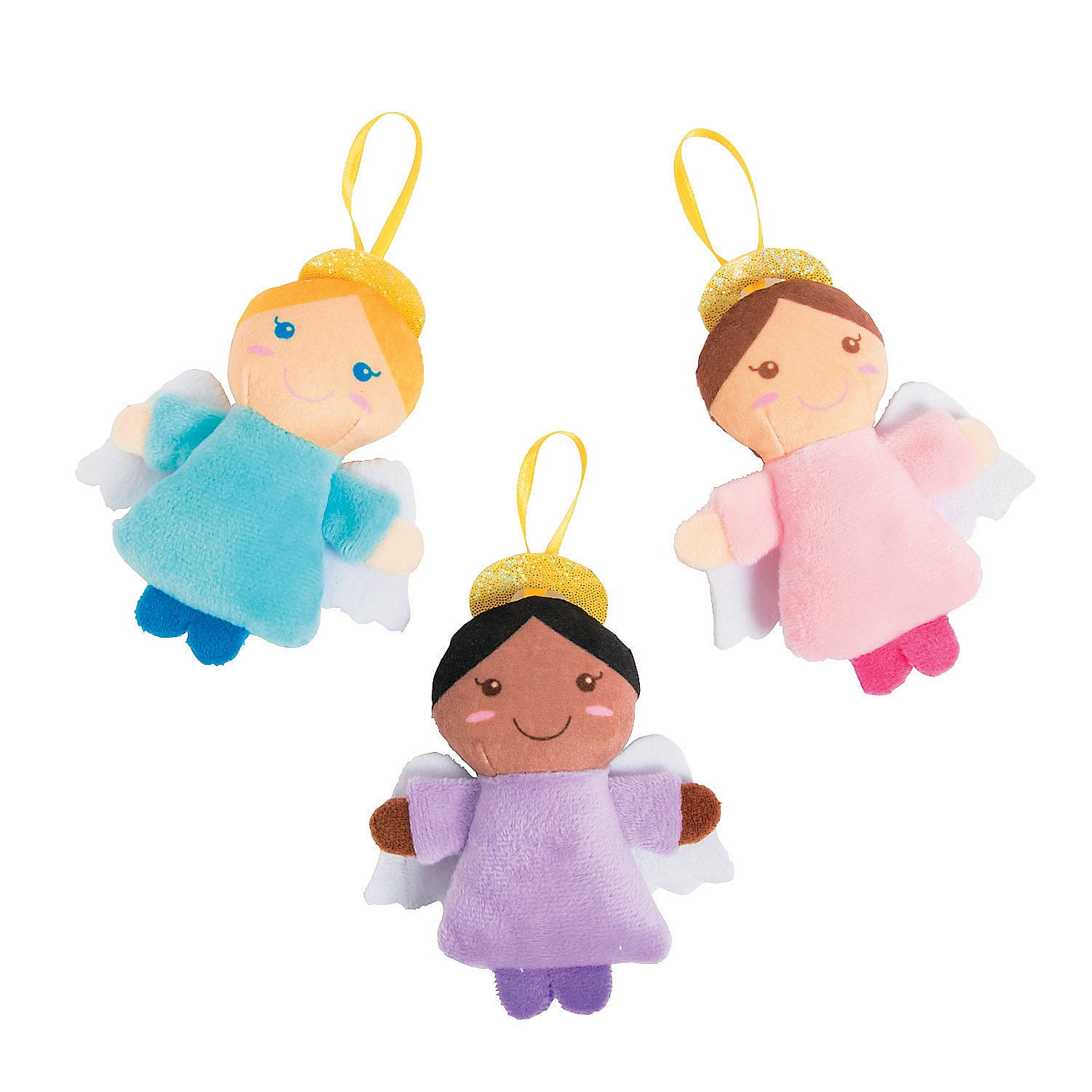 Plush Angel Ornaments Party Favors 12 Pieces