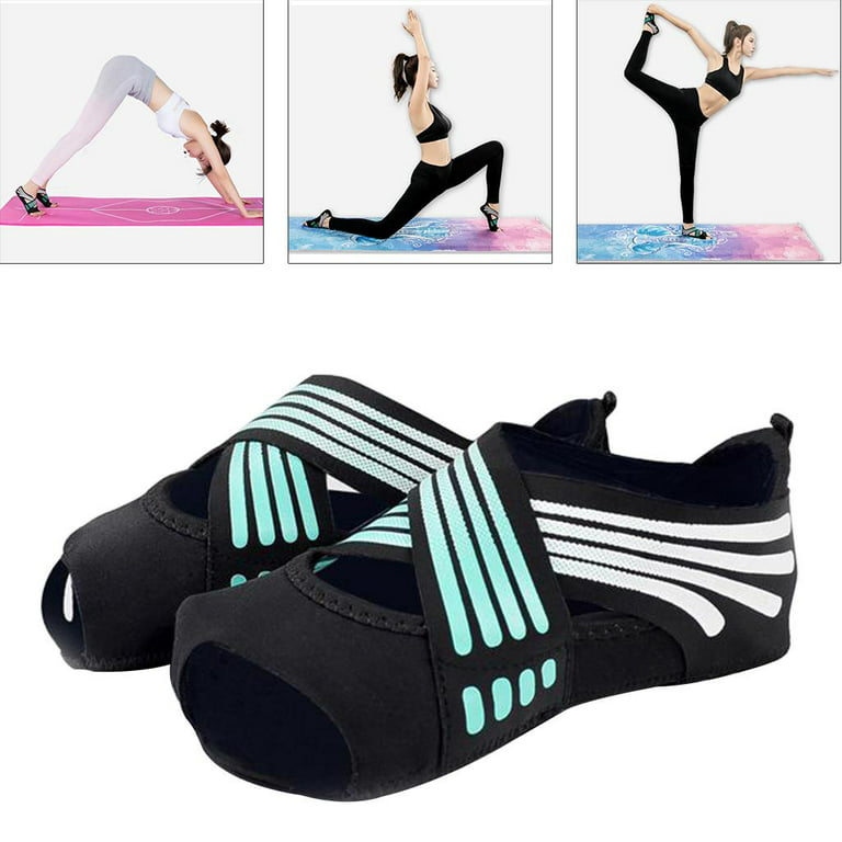 Generic Pilates Socks Women Yoga Dance Shoes Non-Slip Grip Sports Gray @  Best Price Online