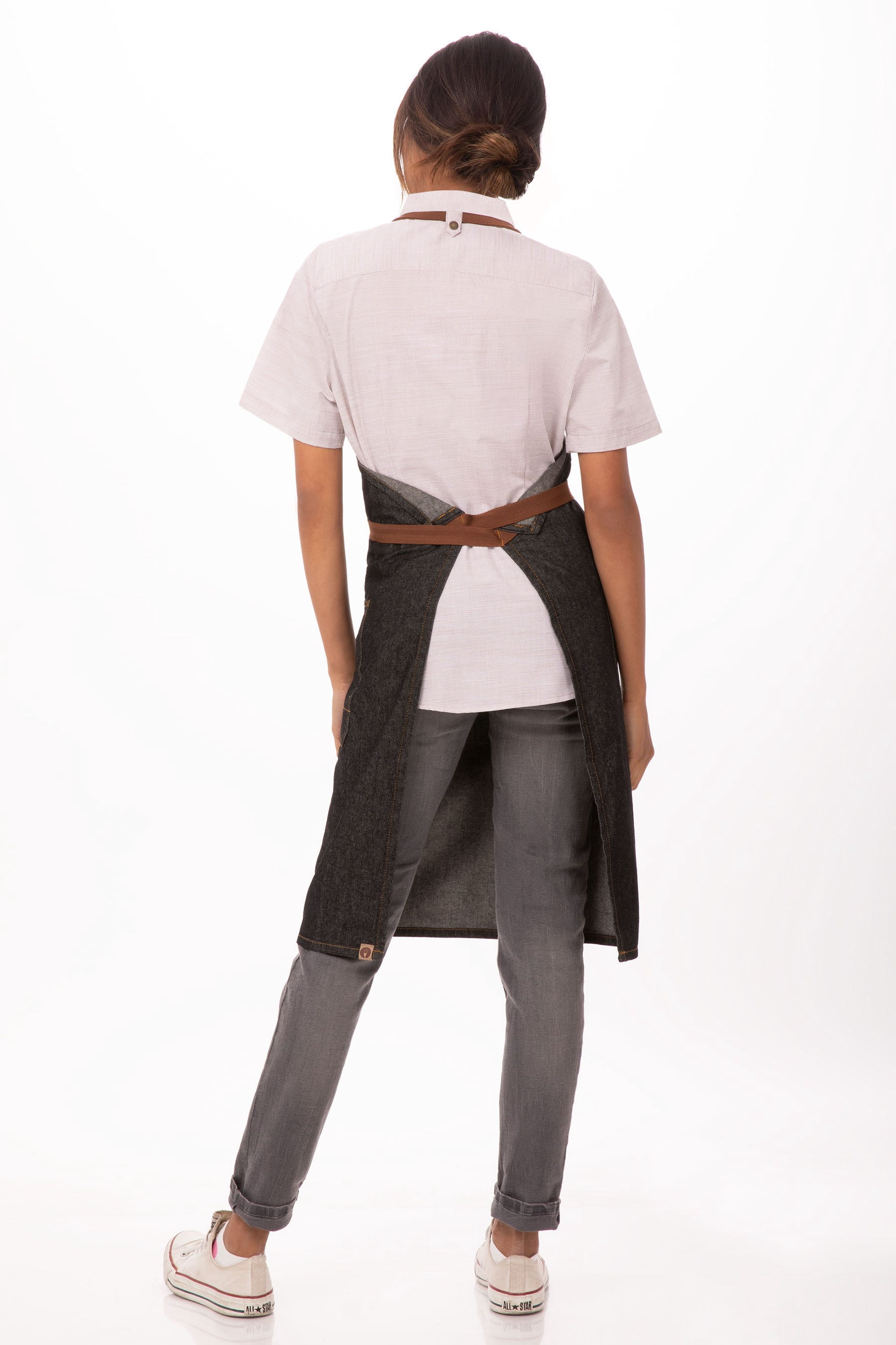Chef Works Unisex Memphis Bib Apron, Black, One Size