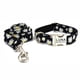 thumbnail image 2 of Personalized Pet Collar Custom Puppy Nameplate ID Tag Adjustable Buckle Strong Black Daisy Flower Basic Collars Lead Leash ShopWise Round, 2 of 10
