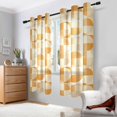 thumbnail image 2 of Yayeee Window Curtains Light Filtering 63"x42" Grommet Panel Pair Home Living Room Decor, Geometric Circles, 2 of 7