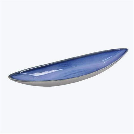 

Youngs 61609 Ceramic Narrow Plate Blue - Small