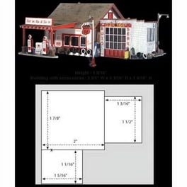 Woodland Scenics O Gauge Records & Recruiting Building - Pre-Built Model With LED Lighting