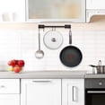 thumbnail image 2 of Oumilen Hanging Pot Bar Rack Wall Mounted Lid Holder Kitchen Utensils Hanger 5 S Hooks, 2 of 2