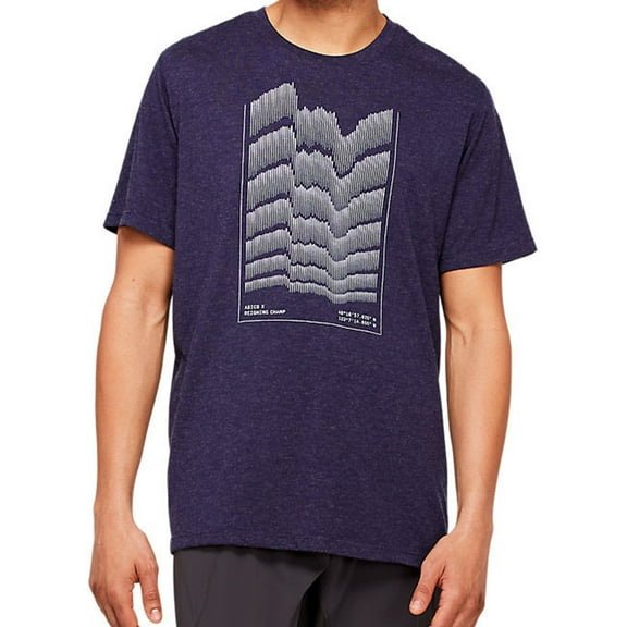 ASICS Mens RCxA Merino Ascent Graphic T-Shirt, Blue, Small