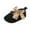 Black, variant on HBYJLZYG Baby Shoes Anti-Slip Prewalker Princess Dress Shoes Flats Shoes, Toddler Kids Baby Girls Shoes Summer Bowkont Solid Color Loafers Shoes