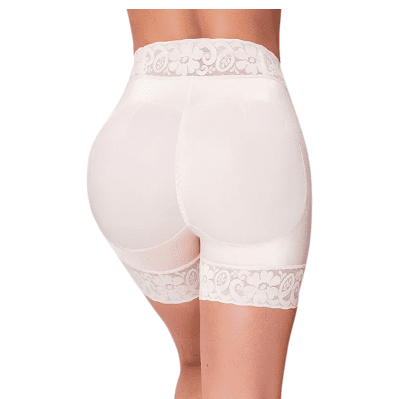 Faja Colombiana Tipo Short Levanta Pompa para Mujer. Marca Velvet, 100% Colombiano. Victoria Beige XL