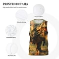 thumbnail image 3 of Sikiie Realistic Style Forest Dinosaur Basketball Jersey Reversible Men's Mesh Athletic Sports Shirts Training Practice S-4XL4X-Large, 3 of 6