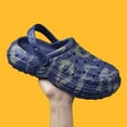 thumbnail image 2 of Men's Garden Clogs Shoes Fun Graffiti Wrapped Clog Sandals Non Slip Outdoor Beach Slippers, 2 of 7